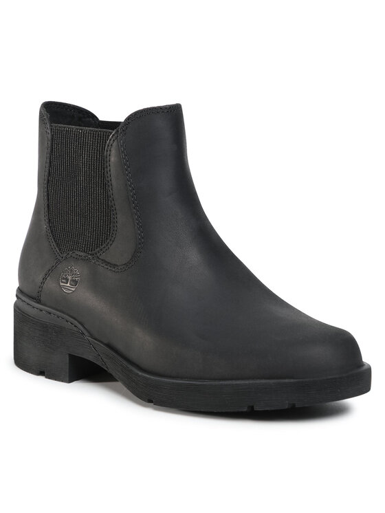 Timberland Timberland Členková obuv s elastickým prvkom Graceyn Chelsea TB0A2CTC Čierna