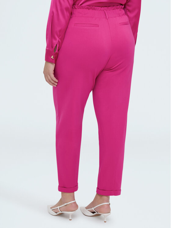 Fiorella Rubino Fiorella Rubino Spodnie materiałowe P629L002355N019 Różowy Regular Fit