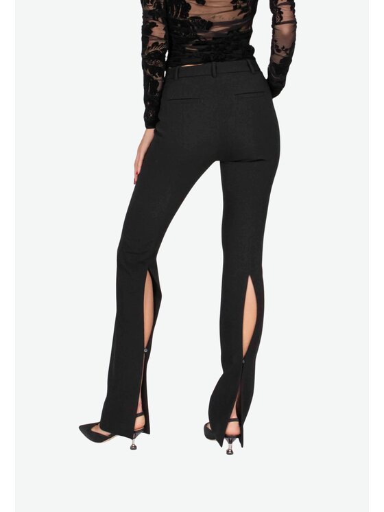 PINKO PINKO Bryczesy Pantaloni lunghi slim Czarny Slim Fit