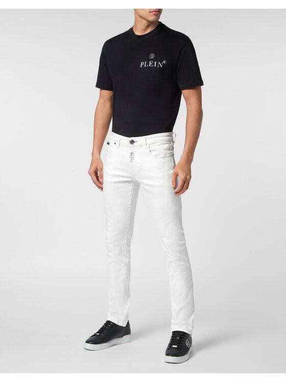 PHILIPP PLEIN PHILIPP PLEIN Jeansy 15607 Biały Slim Fit