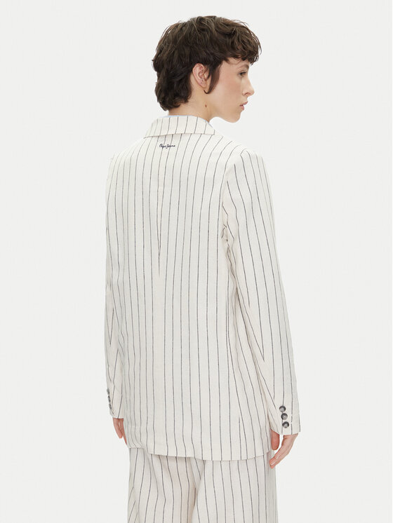 Pepe Jeans Pepe Jeans Giacca da abito Hannah PL402589 Écru Loose Fit