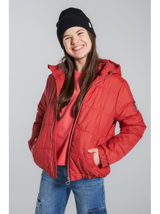 Mokida Mokida Kurtka przejściowa ZM3152702OWR-009 Czerwony Regular Fit