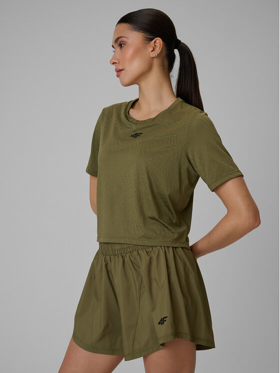 4F 4F T-Shirt SOLAR PUNK Khaki Slim Fit