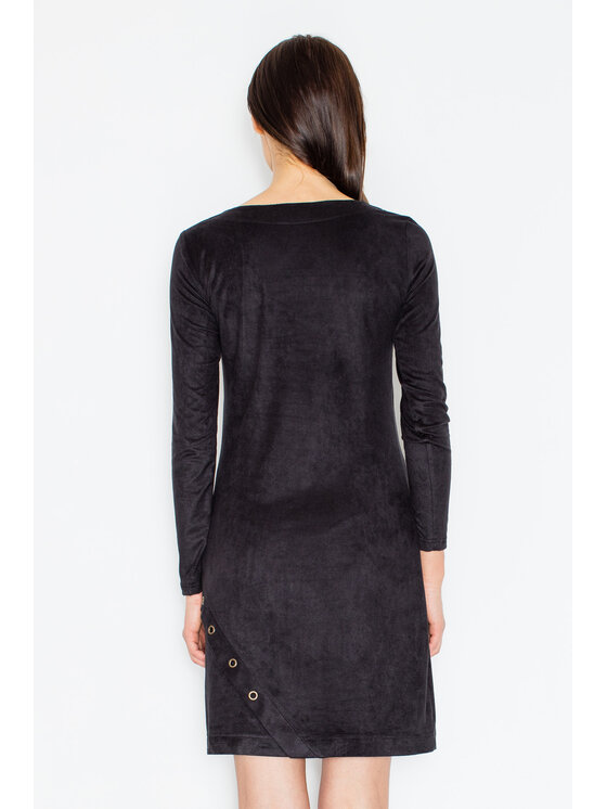 FIGL FIGL Sukienka M455 Czarny Regular Fit