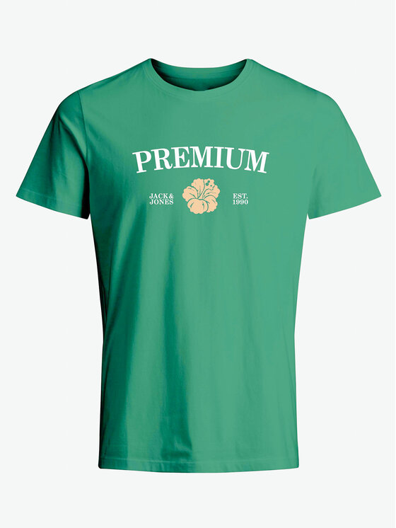 Jack & Jones Jack & Jones T-Shirt Jprblaalfie 12259673 Zielony Regular Fit