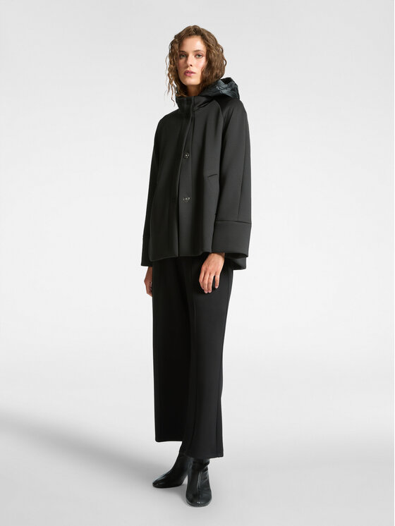 Elena Mirò Elena Mirò Cappotto F046Z000018N033 Nero A-Line Fit