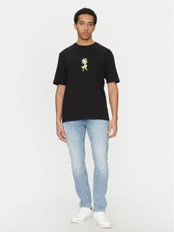 HUGO HUGO Tricou Nutongo 50533391 Negru Regular Fit