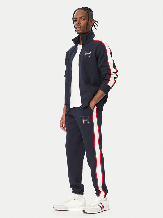 Tommy Hilfiger Tommy Hilfiger Jogginghose Pique MW0MW44995 Dunkelblau Regular Fit