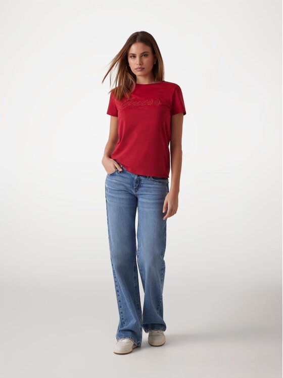 Guess Guess T-Shirt 171123 Czerwony Classic Fit