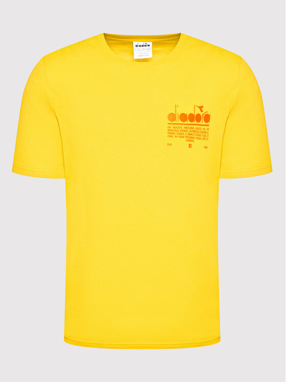 Diadora Diadora T-Shirt Unisex Manifesto 502.178208 Żółty Loose Fit