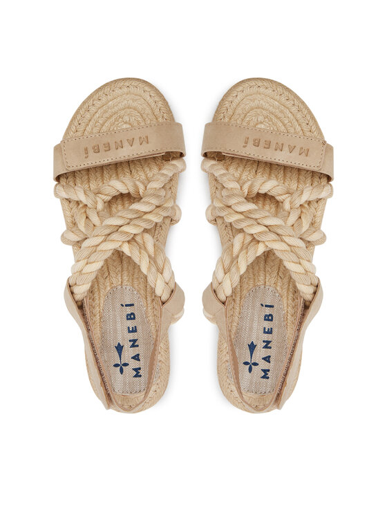 Manebi Manebi Espadryle Sandals V 0.4 Y0 Beżowy