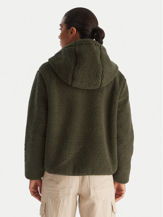 Hunter Hunter Fleecejacke Bonelle HARW0053242 Grün Relaxed Fit