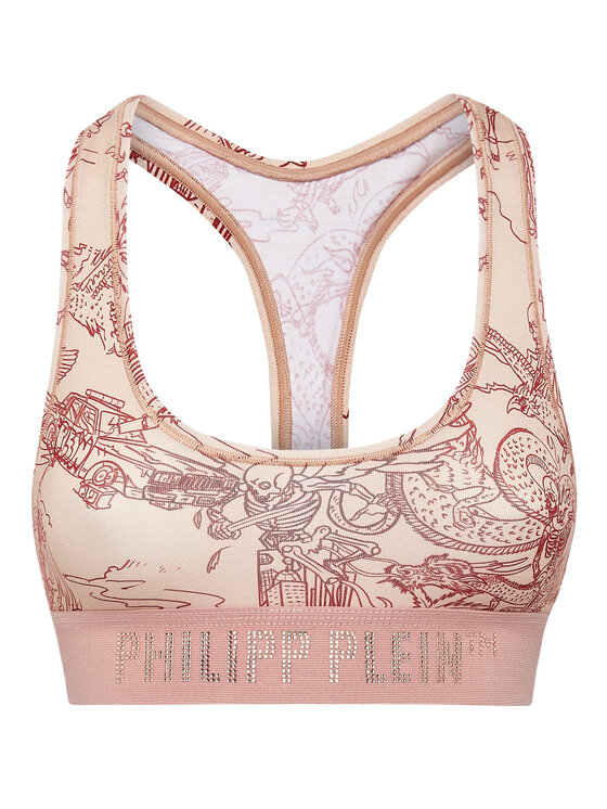 PHILIPP PLEIN PHILIPP PLEIN Biustonosz sportowy 10271 Pomarańczowy
