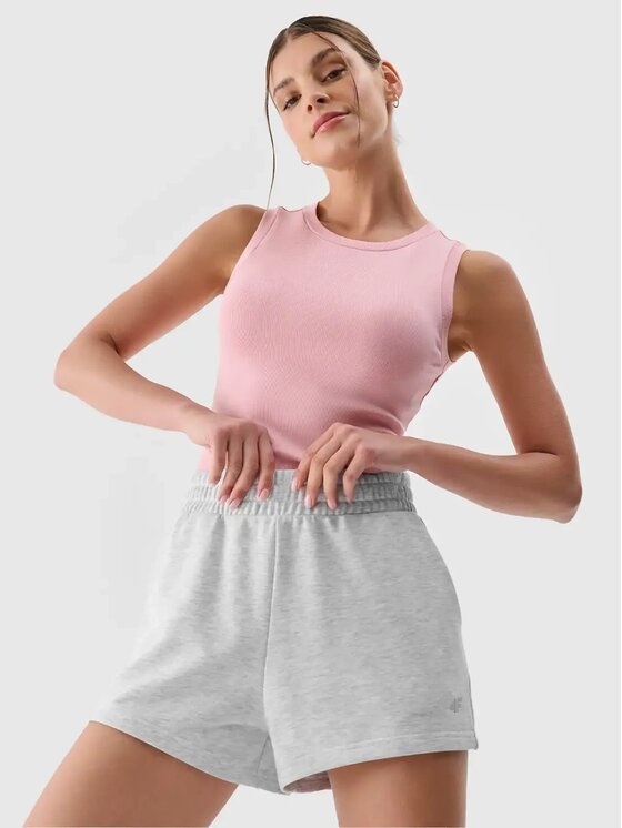 4F 4F Šortky 4FWMM00TSHOF542-27M Sivá Regular Fit