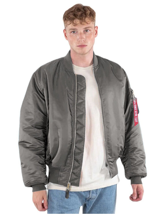 Kurtka bomber Alpha Industries, Rozmiar L, Szary, AI.100101-432-XL