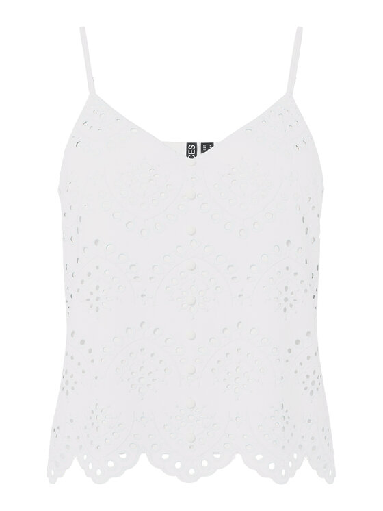 Pieces Pieces Top Vilde 17156563 Bijela Regular Fit