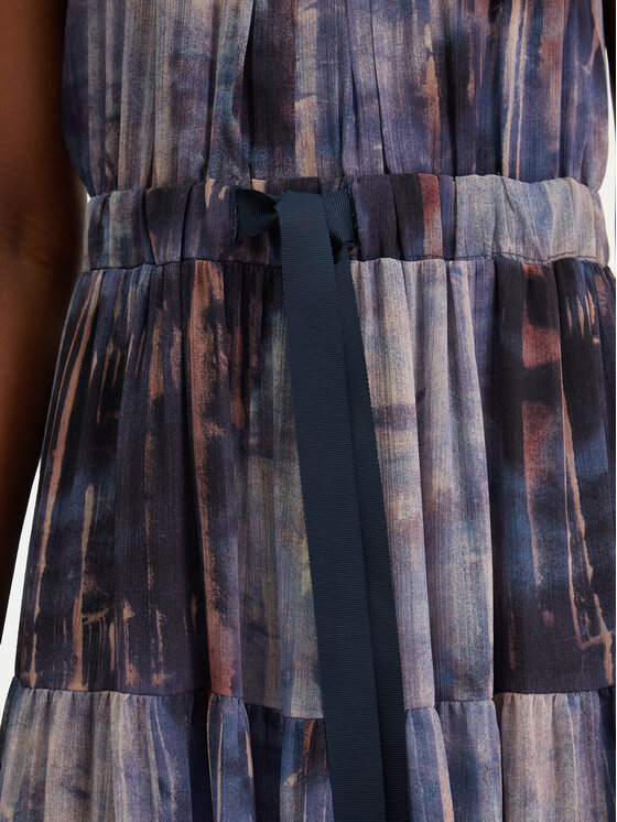 DKNY DKNY Koktejlové šaty P5KBGD66 Tmavomodrá Regular Fit
