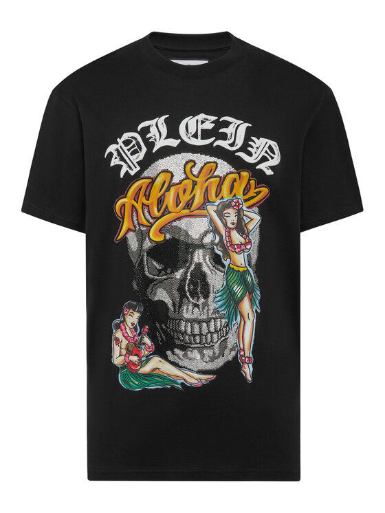 PHILIPP PLEIN PHILIPP PLEIN T-Shirt 1225 Černá Regular Fit