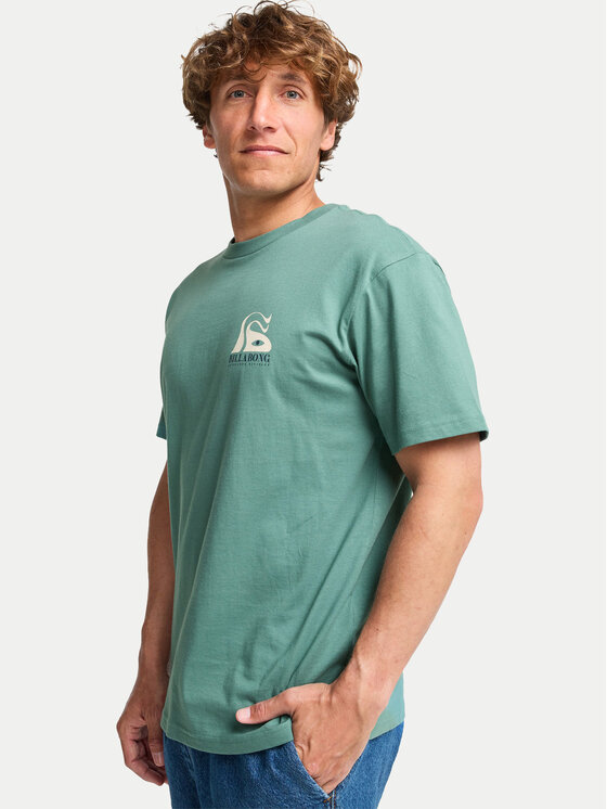Billabong Billabong T-krekls Totem EBYZT00388 Zaļš Regular Fit