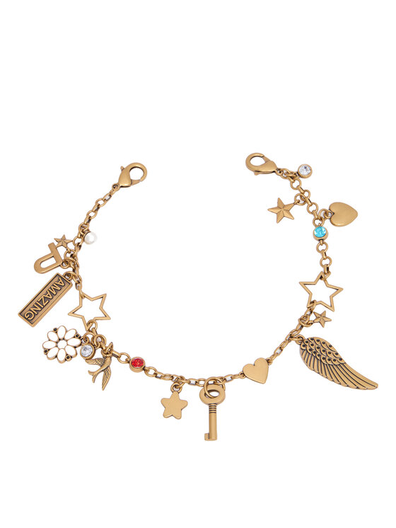 PINKO PINKO Anhänger Bag Charm 2 AI 25-26 PCPL 105519 A2RJ Goldfarben