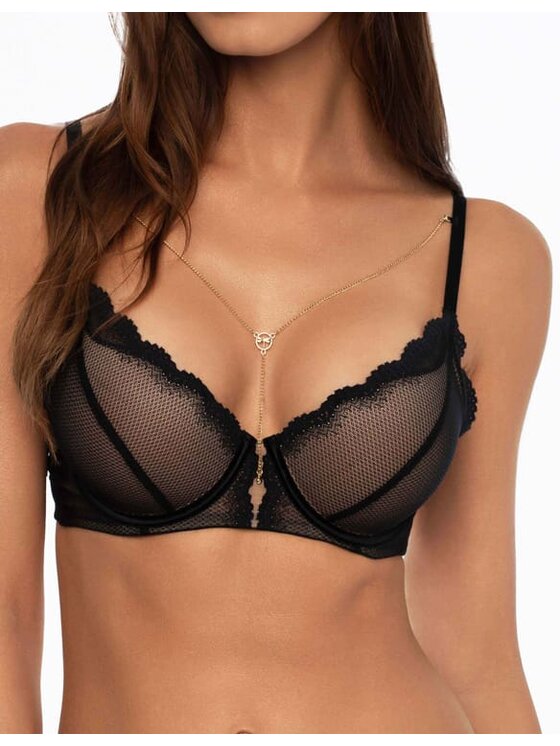 Esotiq Esotiq Biustonosz push-up 41380 Czarny