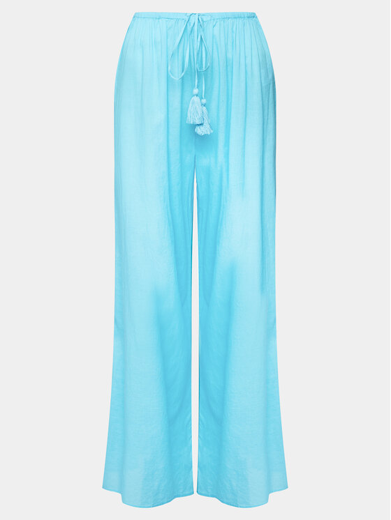 Seafolly Seafolly Stoffhose 55155-PA Türkisfarben Relaxed Fit