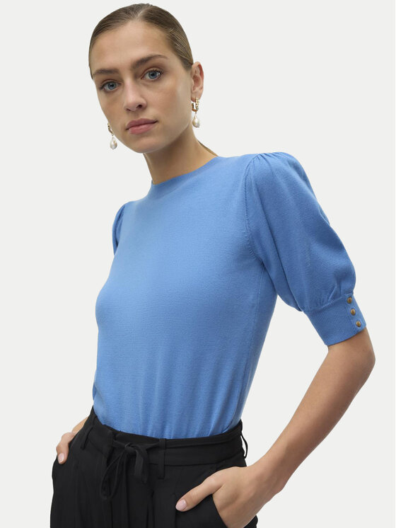 Vero Moda Vero Moda Bluse Hollykaris 10310577 Blau Regular Fit