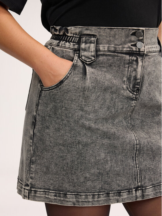 Fiorella Rubino Fiorella Rubino Spódnica mini 1404T000390N013 Szary Regular Fit