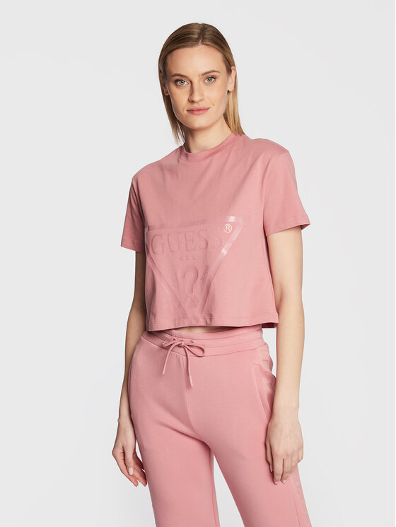 T-shirt Adele V2YI06 K8HM0 Rosa Regular Fit
