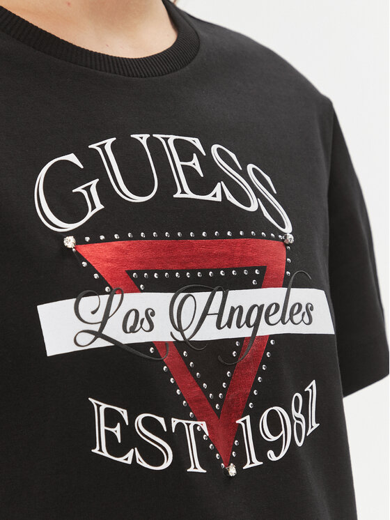 Guess Guess T-shirt W4RI43 K8FQ4 Nero Boxy Fit