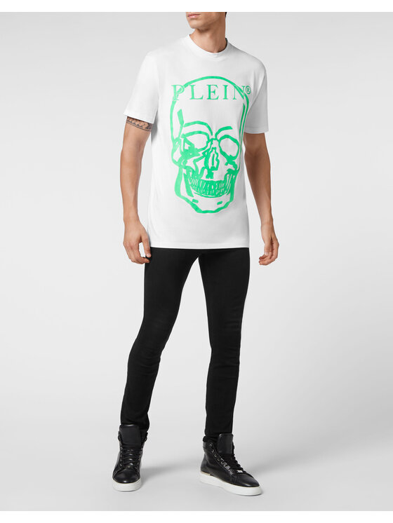 PHILIPP PLEIN PHILIPP PLEIN T-Shirt 3835 Bílá Regular Fit