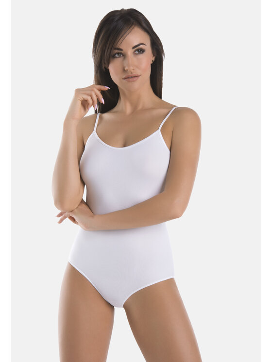 Teyli Teyli Body damskie Classico Biały