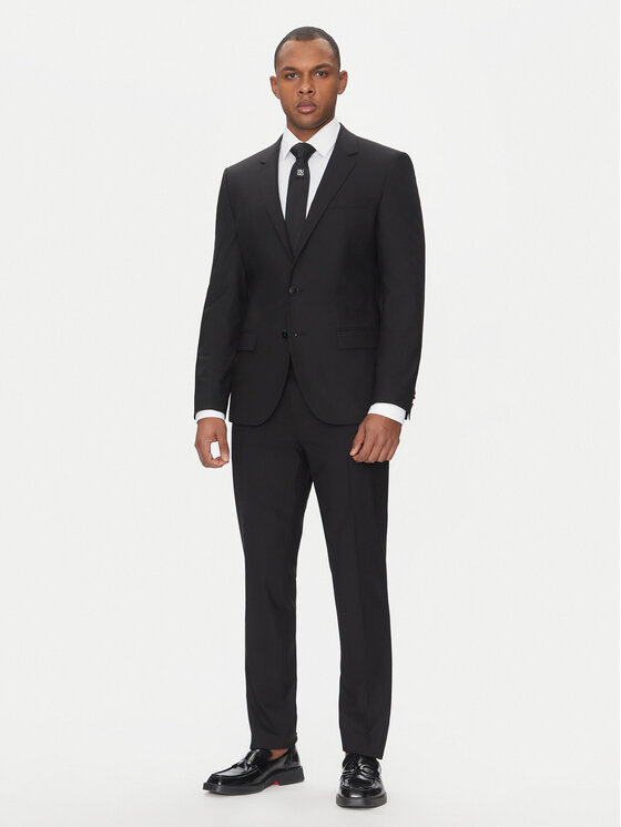 HUGO Oblek Henry/Getlin232X 50530116 Čierna Slim Fit