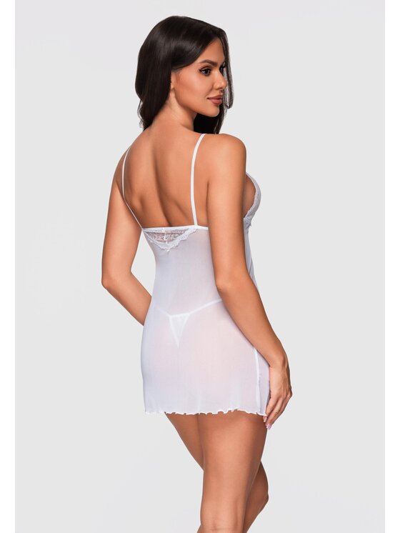 Ombre Ombre Piżama LW-NWNS-0103 Biały Regular Fit