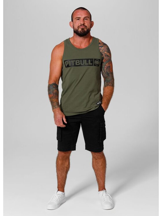 PITBULL PITBULL Tank top Tank Zielony Regular Fit
