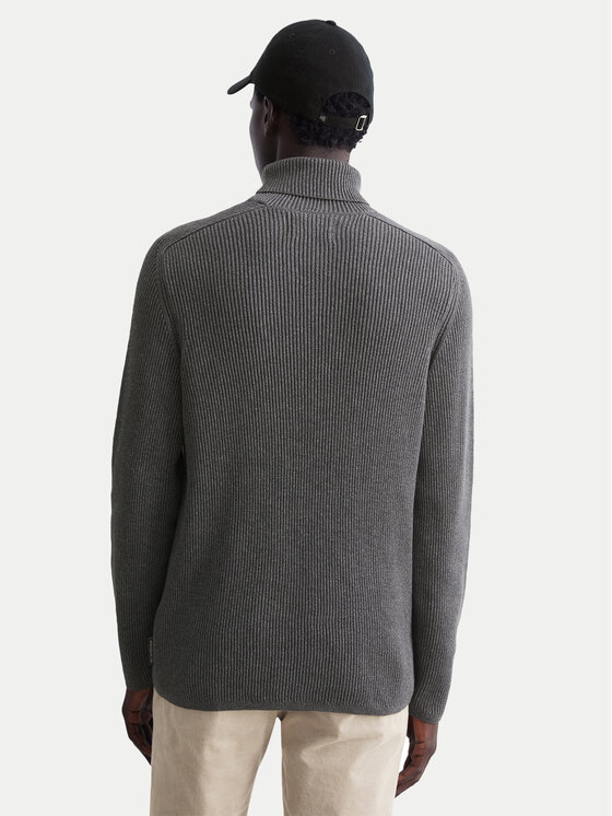 Marc O'Polo Marc O'Polo Krekls ar augstu apkakli M29 5021 60338 Pelēks Regular Fit
