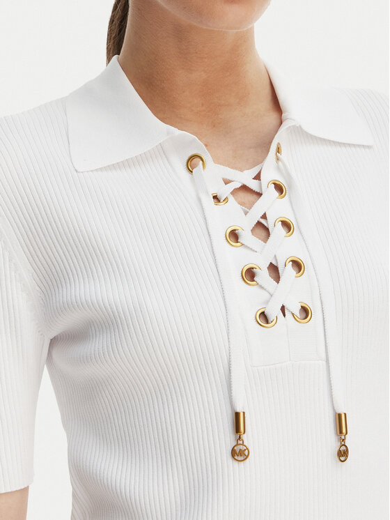 MICHAEL Michael Kors MICHAEL Michael Kors Blūze MS661FZ5ZV Balts Slim Fit