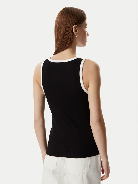KARL LAGERFELD KARL LAGERFELD Τοπ B2W17003 Μαύρο Slim Fit