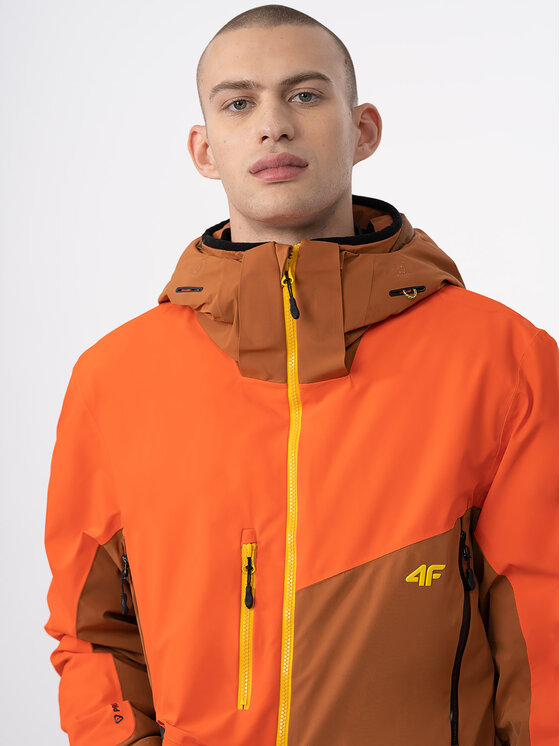 4F 4F Μπουφάν για σκι 4FAW23TTJAM286 Καφέ Regular Fit