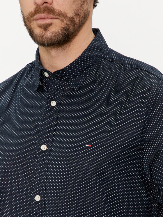 Tommy Hilfiger Tommy Hilfiger Koszula MW0MW36138 Granatowy Regular Fit
