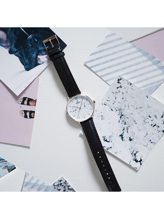 Obaku Obaku Ρολόι V182GMVWRB Μαύρο