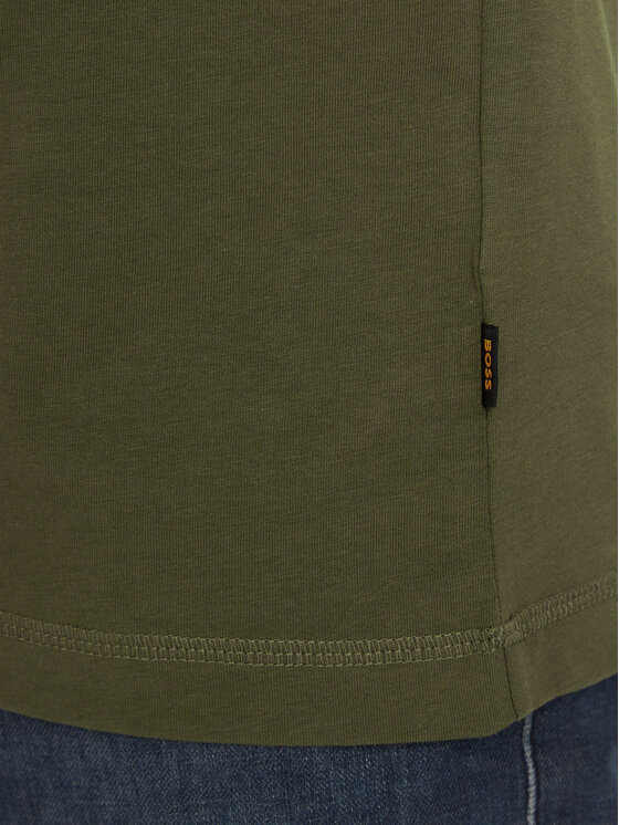 BOSS Boss Majica TeePantera 50510223 Zelena Regular Fit