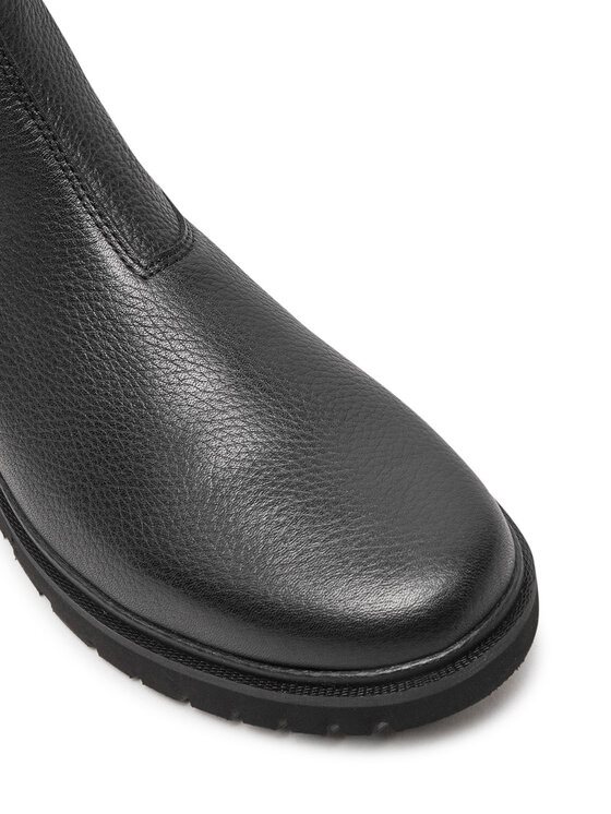 Calvin Klein Jeans Calvin Klein Jeans Gležnjarji Chelsea Eva Mid Chelsea Boot Lth YM0YM00750 Črna