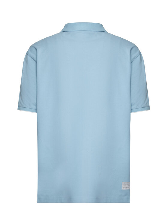 La Martina La Martina Polo majica CCMP01 PK001 Svetlo modra Regular Fit