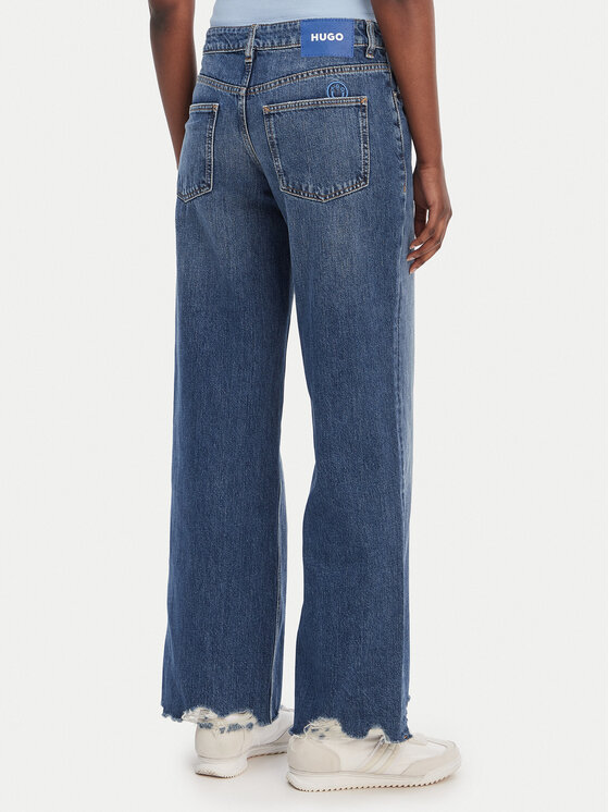 HUGO HUGO Jeans hlače Gamala 50553025 Modra Baggy Fit