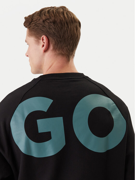 HUGO HUGO Bluza Nalfcrew 50552496 Czarny Loose Fit
