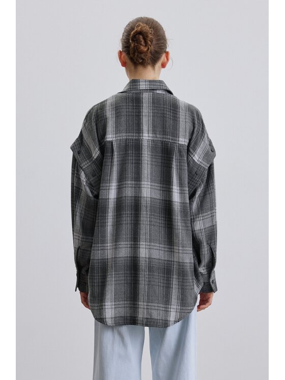 Estro Estro Camicia ER00119329 Grigio Loose Fit