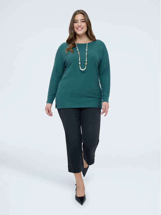 Fiorella Rubino Fiorella Rubino Sweter M073E002064N035 Zielony A-Line Fit