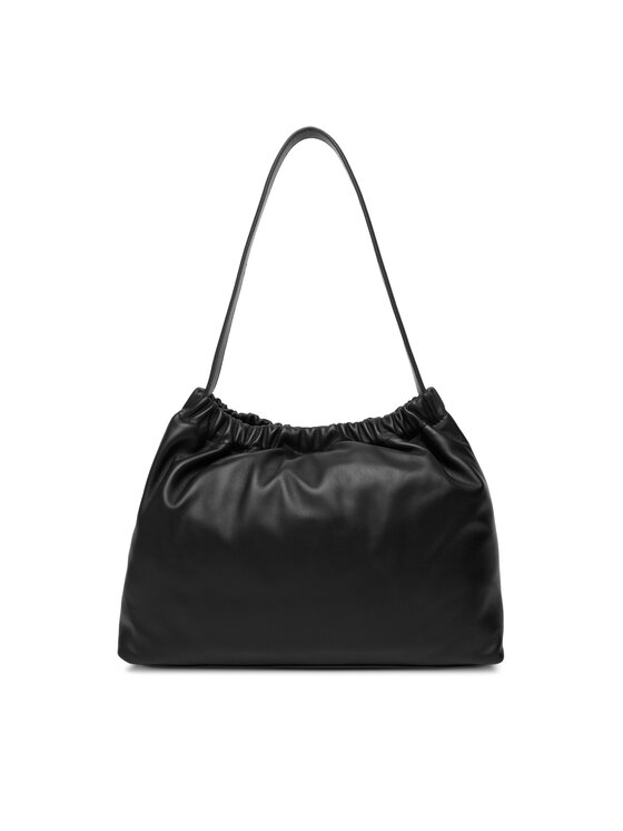 Tommy Hilfiger Tommy Hilfiger Torebka Soft Leather Shoulder Bag AW0AW18307 Czarny