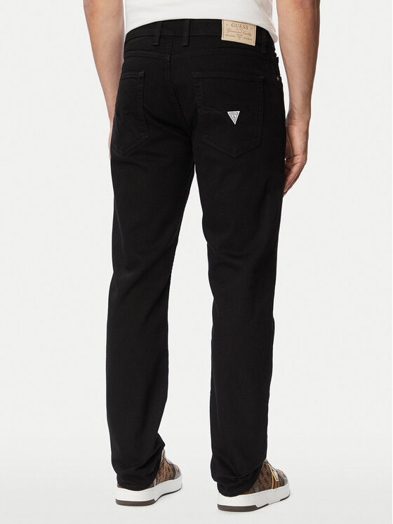 Guess Guess Džínsy Angels M6YAN2 D1487 Čierna Slim Fit